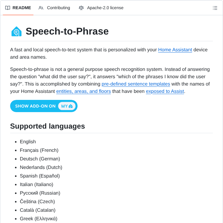 Ohf Voice Speech To Phrase screenshot