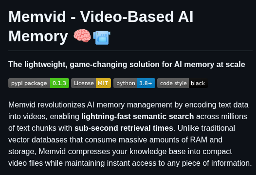 Olow304 Memvid screenshot