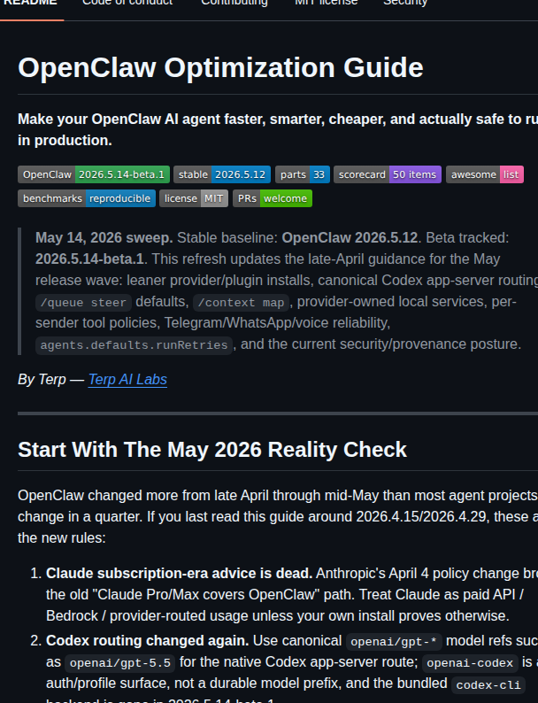 Onlyterp Openclaw Optimization Guide screenshot