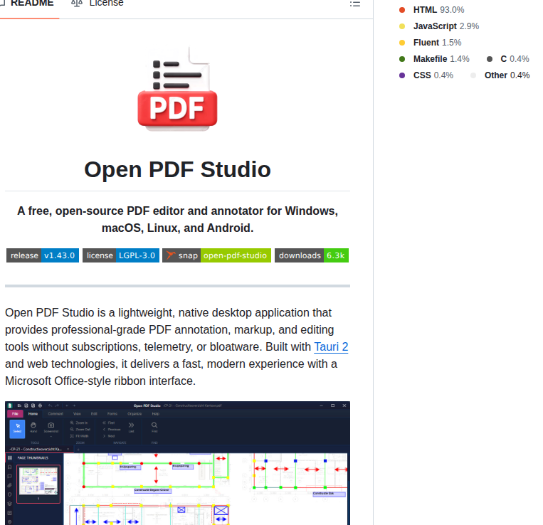 Openaec Foundation Open Pdf Studio screenshot
