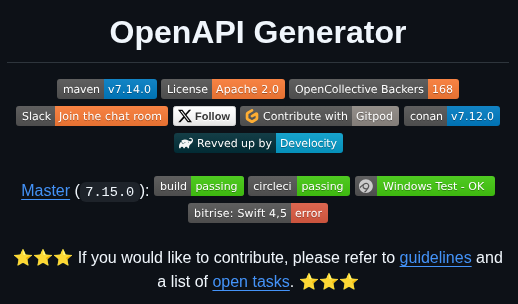Openapitools Openapi Generator screenshot