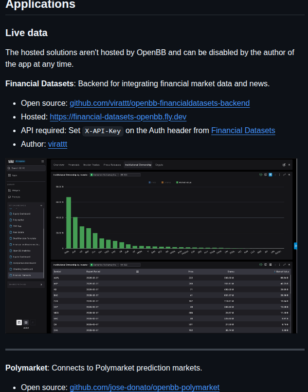 Openbb Finance Awesome Openbb screenshot