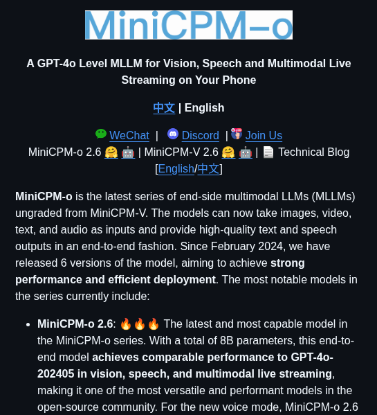 Openbmb Minicpm O screenshot