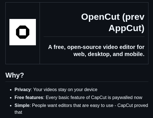 Opencut App Opencut screenshot