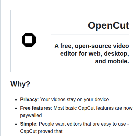 Opencut App Opencut screenshot
