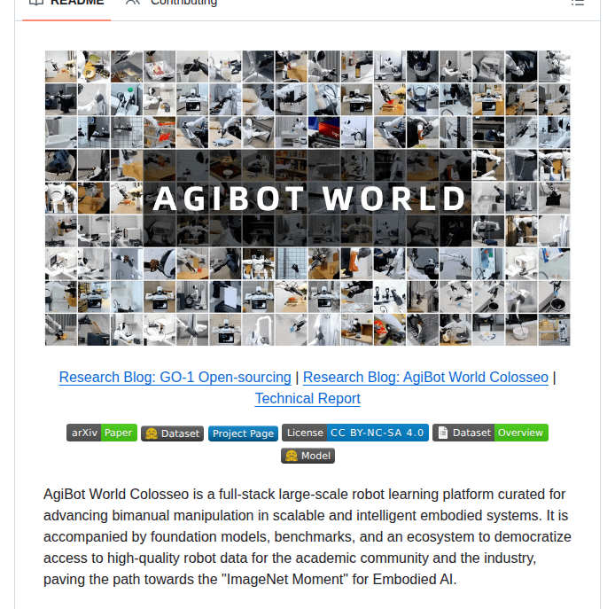 Opendrivelab Agibot World screenshot