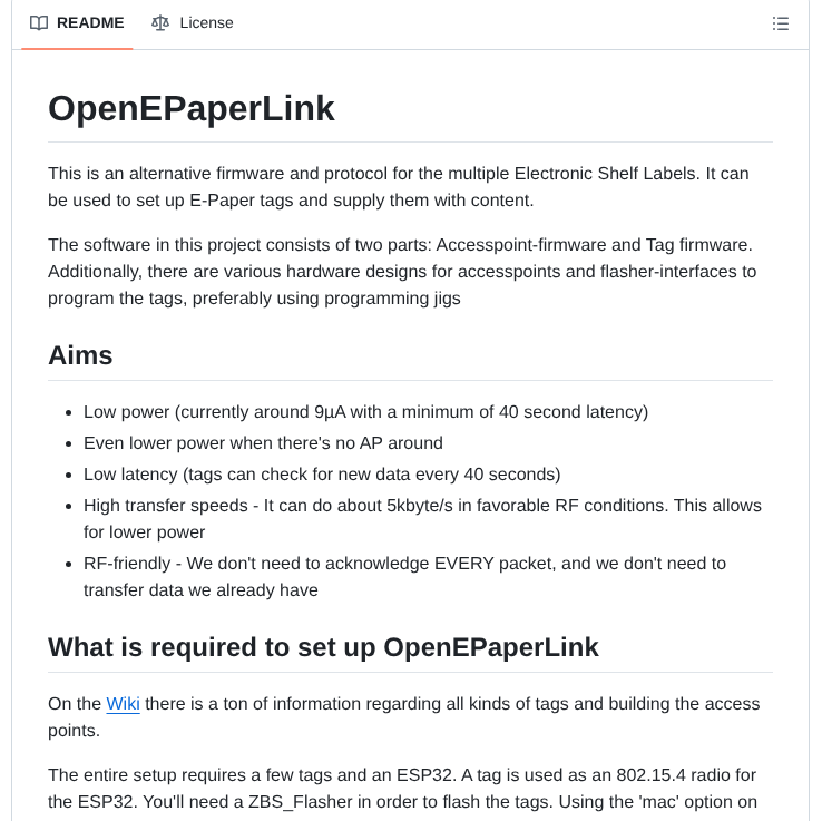Openepaperlink Openepaperlink screenshot