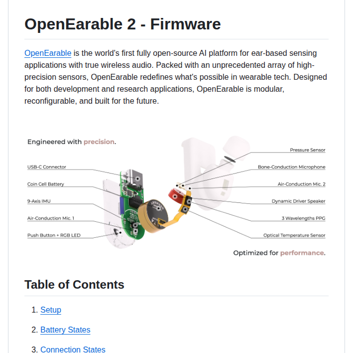 Openearable Open Earable 2 screenshot