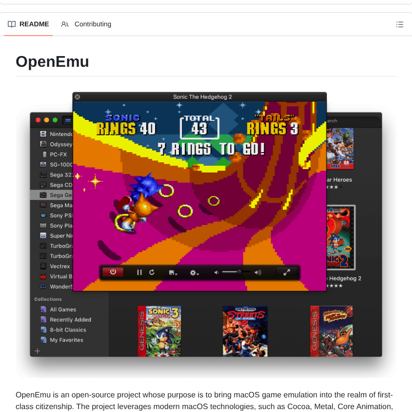Openemu Openemu screenshot