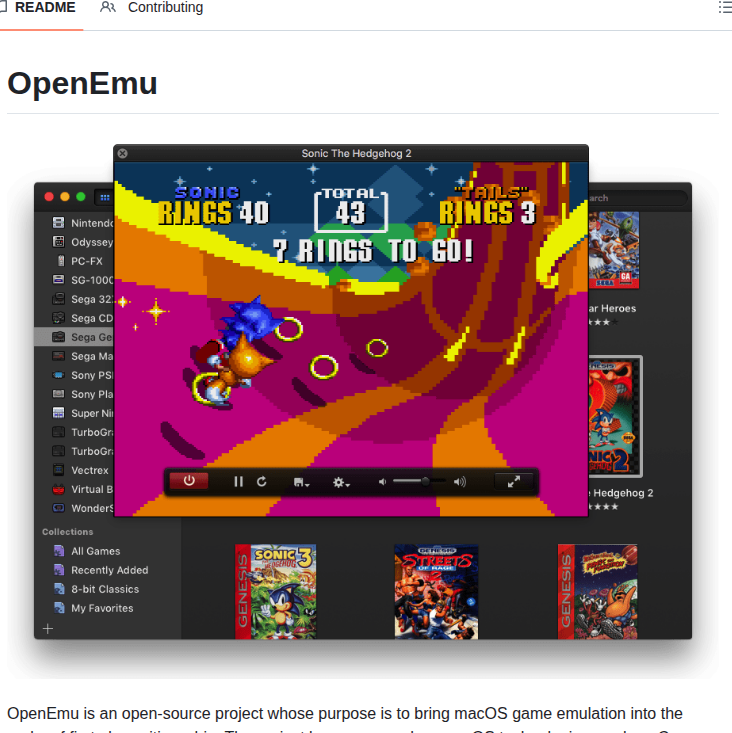 Openemu Openemu screenshot