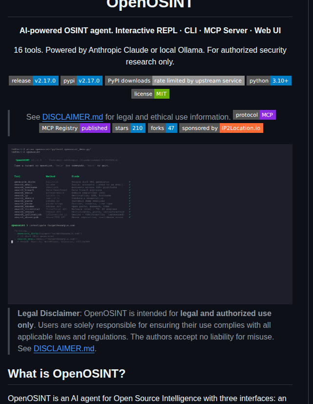 Openosint Openosint screenshot