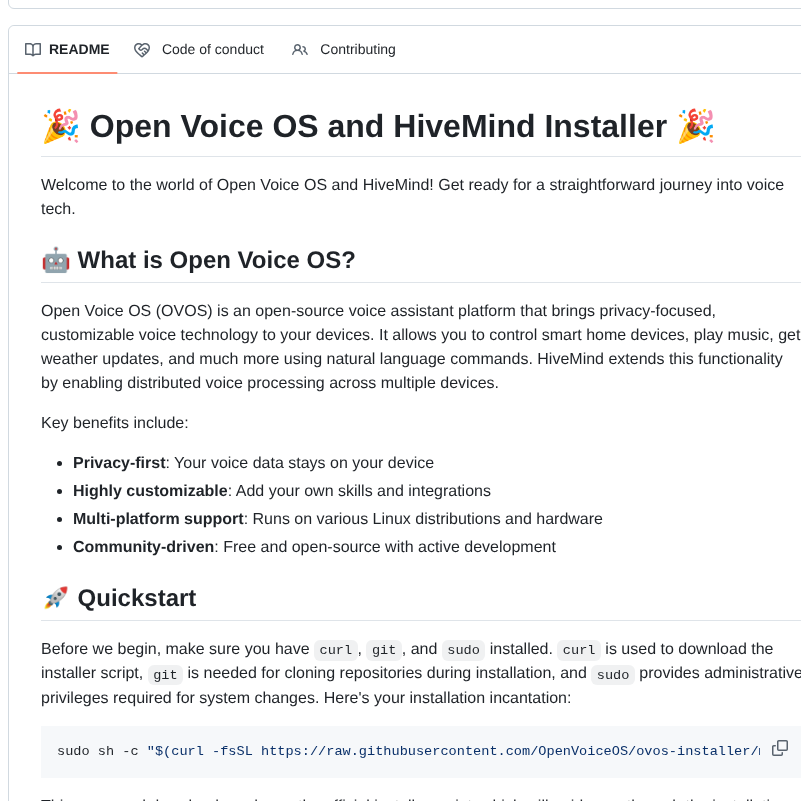 Openvoiceos Ovos Installer screenshot