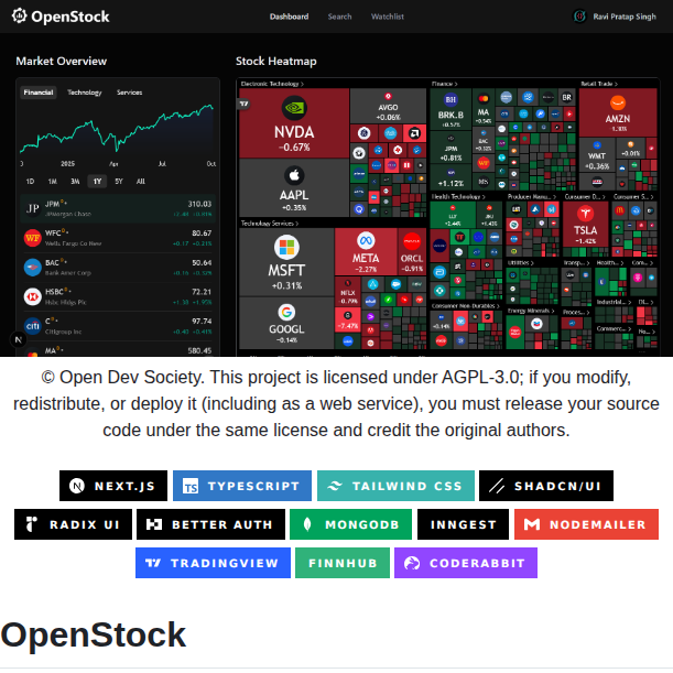 Open Dev Society Openstock screenshot
