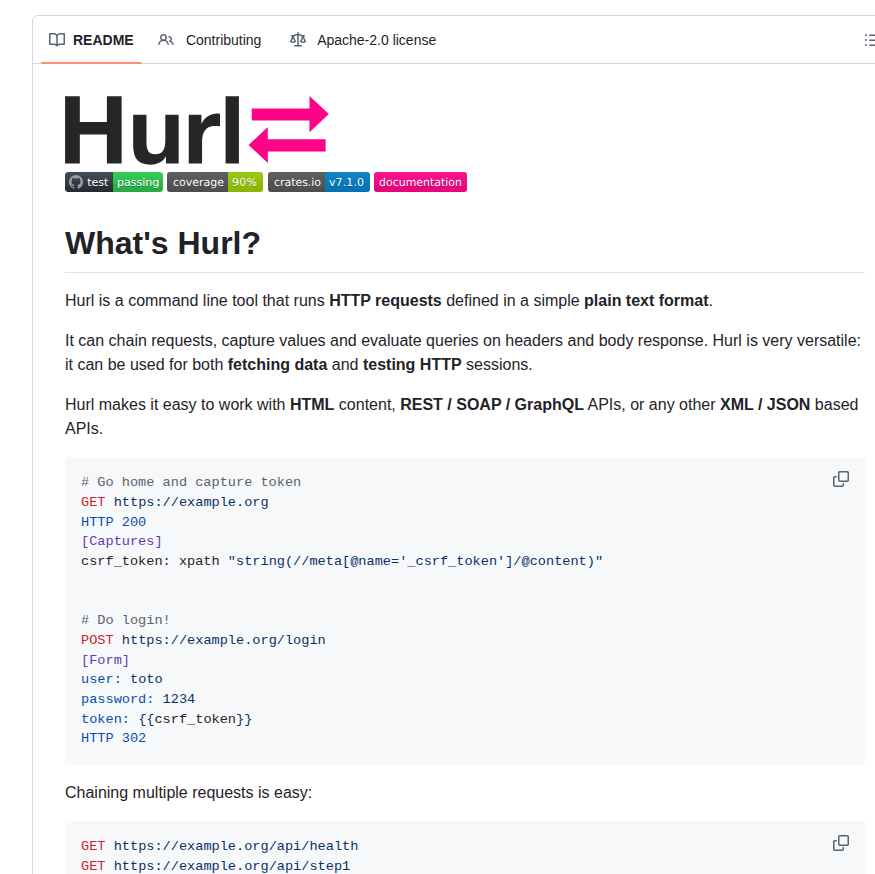 Orange Opensource Hurl screenshot