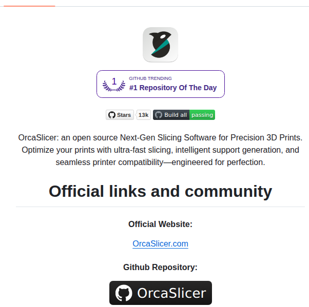 Orcaslicer Orcaslicer screenshot