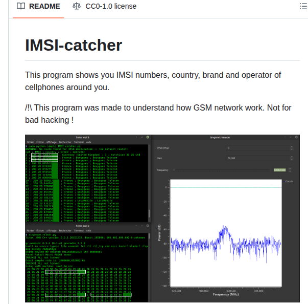 Oros42 Imsi Catcher screenshot