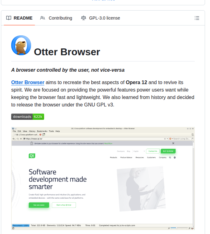 Otterbrowser Otter Browser screenshot