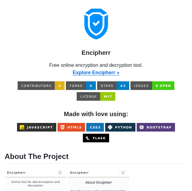 Oussama1403 Encipherr screenshot