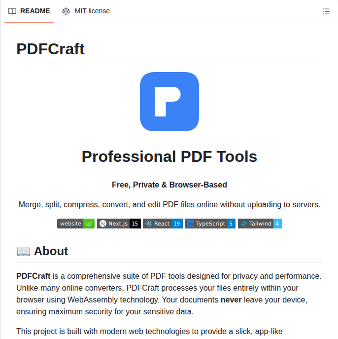 Pdfcrafttool Pdfcraft screenshot