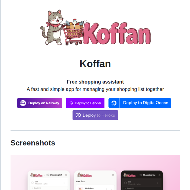 Pansalut Koffan screenshot