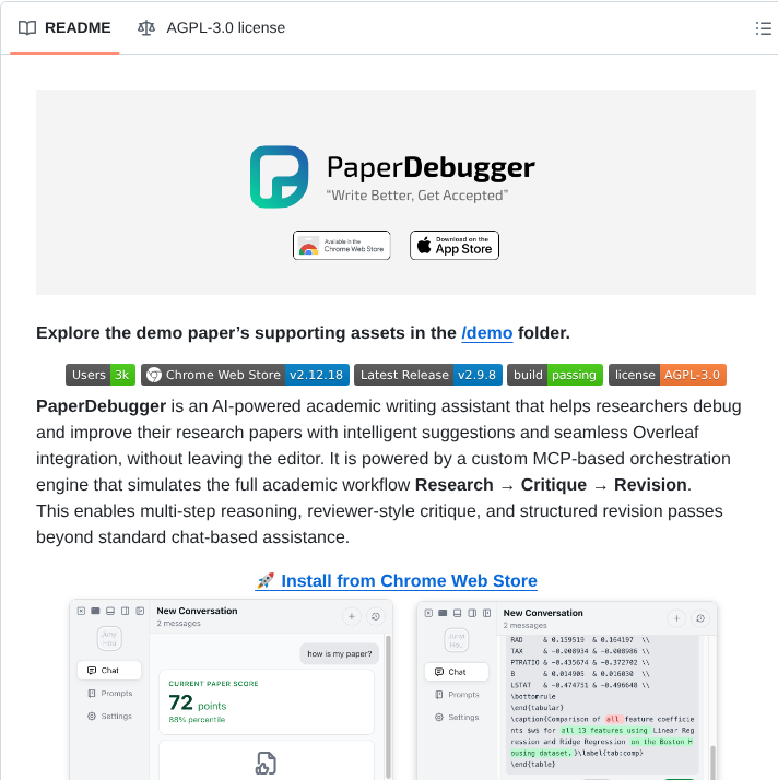 Paperdebugger Paperdebugger screenshot
