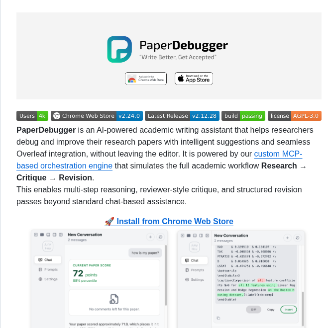 Paperdebugger Paperdebugger screenshot
