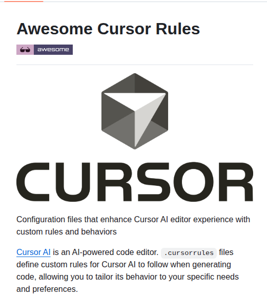 Patrickjs Awesome Cursorrules screenshot