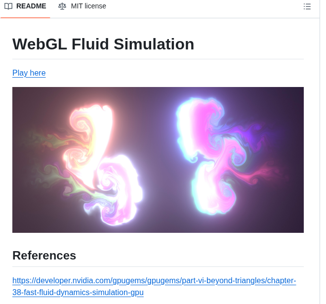 Paveldogreat Webgl Fluid Simulation screenshot