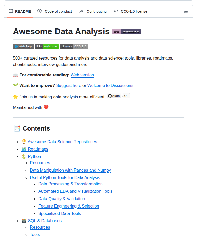 Pavelgrigoryevds Awesome Data Analysis screenshot