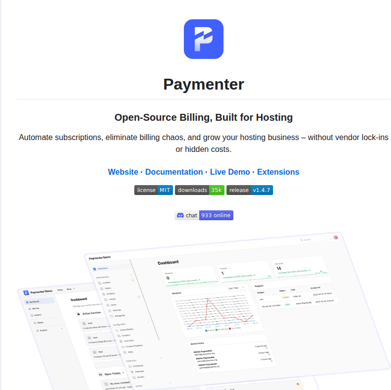 Paymenter Paymenter screenshot
