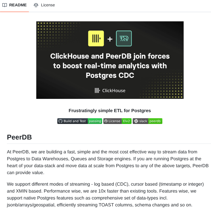 Peerdb Io Peerdb screenshot