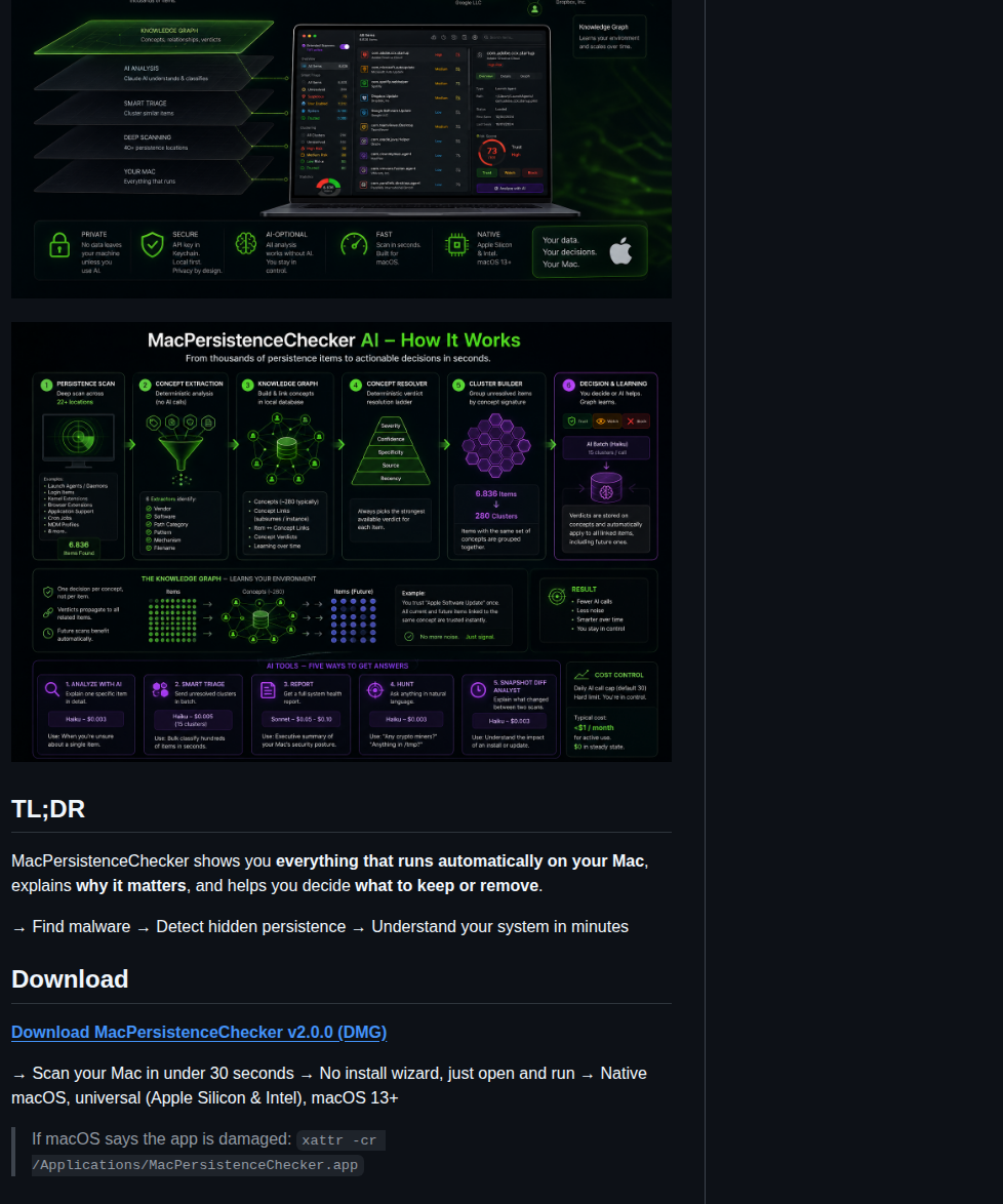 Pinperepette Macpersistencechecker screenshot