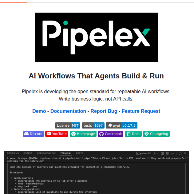 Pipelex Pipelex screenshot