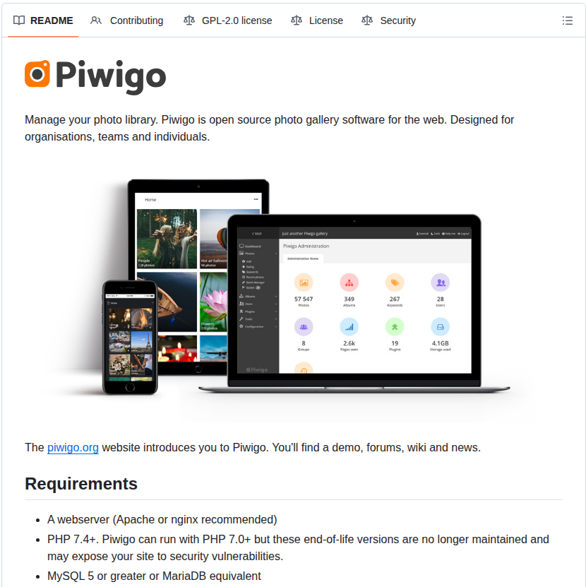 Piwigo Piwigo screenshot