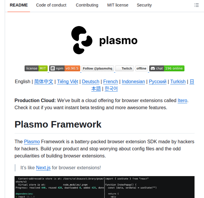 Plasmohq Plasmo screenshot