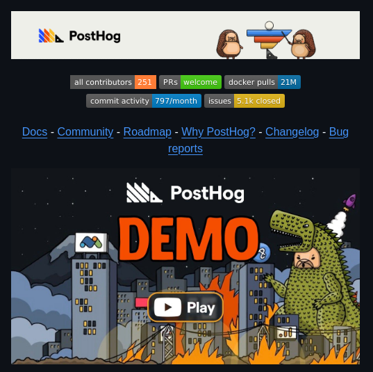 Posthog Posthog screenshot