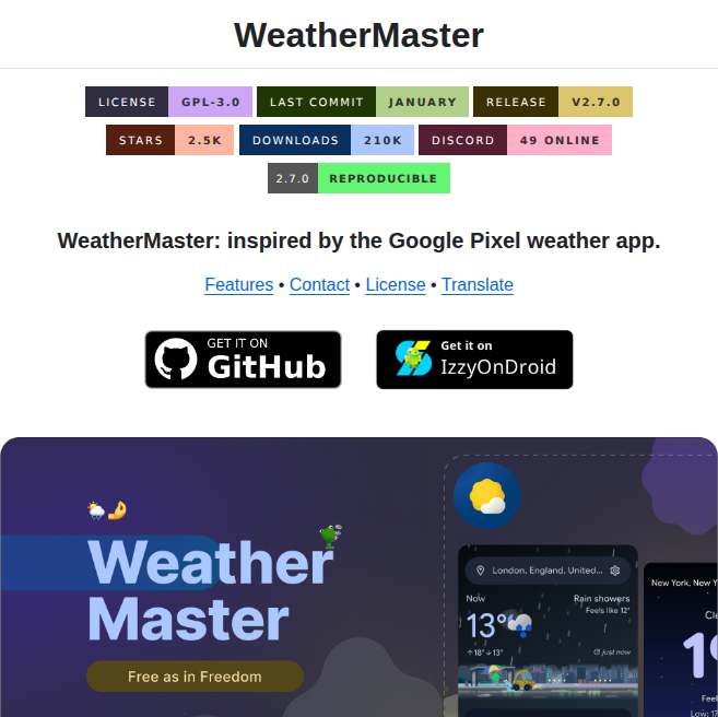 Pranshulgg Weathermaster screenshot