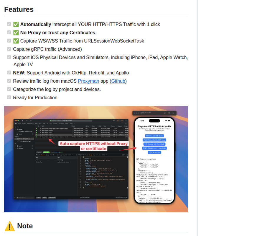Proxymanapp Atlantis screenshot