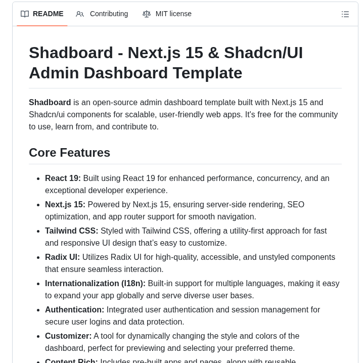 Qualiora Shadboard screenshot