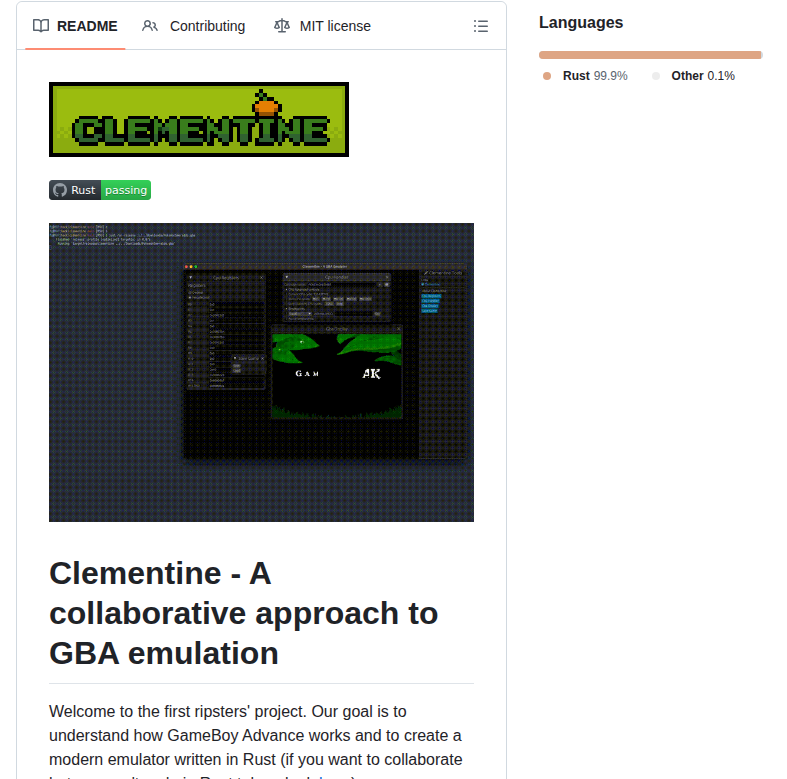 Rip Comm Clementine screenshot