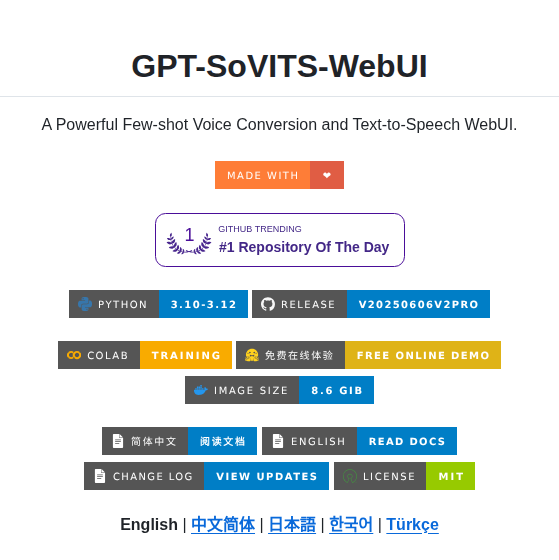 Rvc Boss Gpt Sovits screenshot