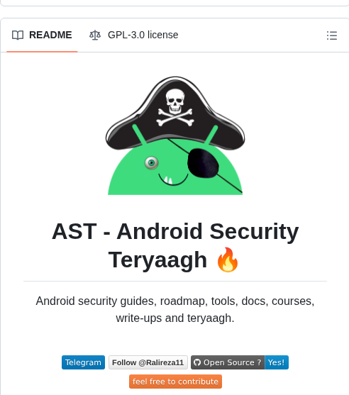 Ralireza Android Security Teryaagh screenshot