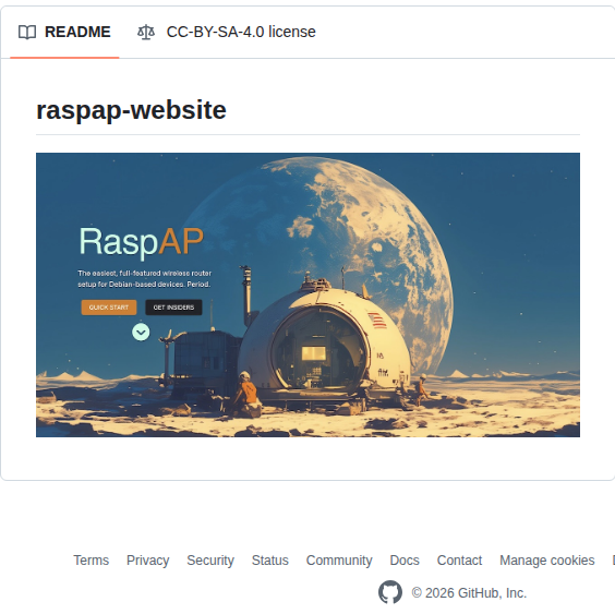 Raspap Raspap Website screenshot