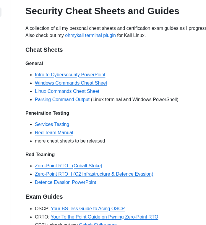 Redefiningreality Cheatsheets screenshot
