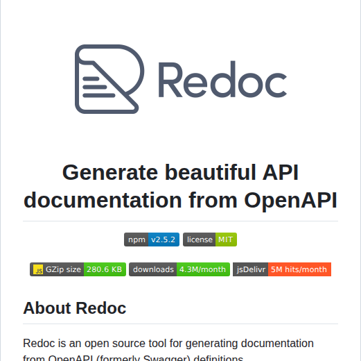 Redocly Redoc screenshot
