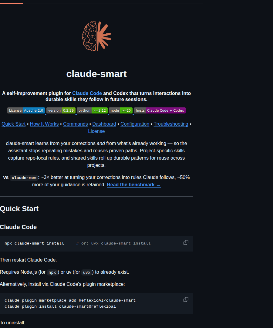 Reflexioai Claude Smart screenshot