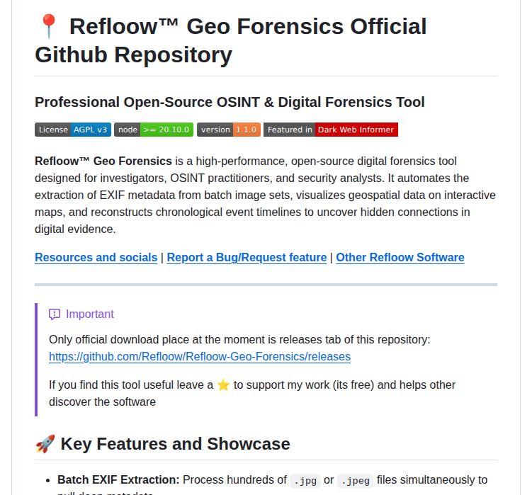 Refloow Refloow Geo Forensics screenshot