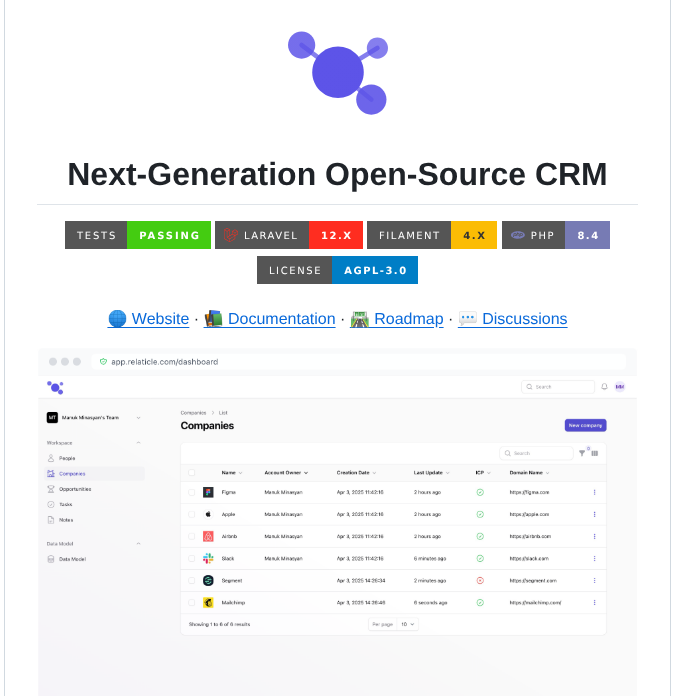 Relaticle Relaticle screenshot