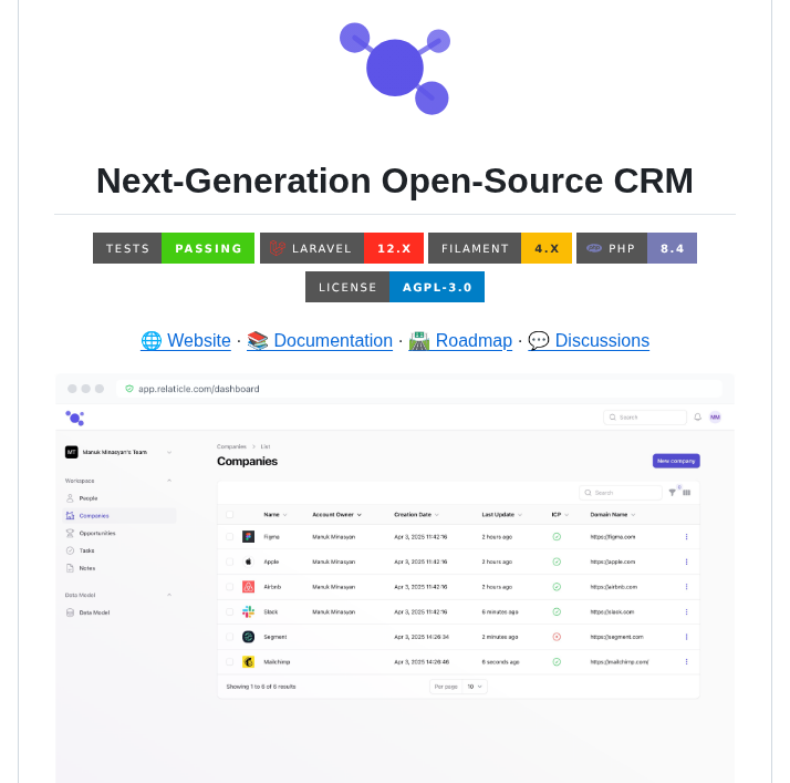 Relaticle Relaticle screenshot