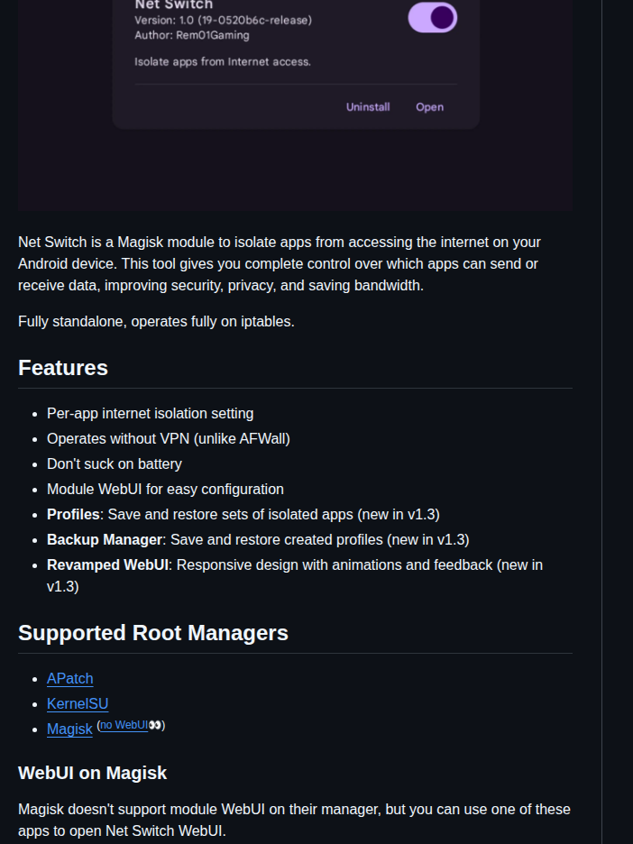 Rem01gaming Net Switch screenshot